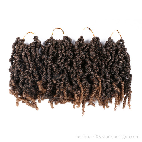 Pre twisted Spring Twists Crochet Hair Braids 10 inch Bomb Twists